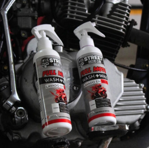 Combo 2 Lavado en Seco para Moto (FULL MOTO WASH + WAX)